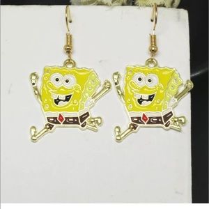 Aesthetic Spongebob Squarepants Running Dangle Earrings